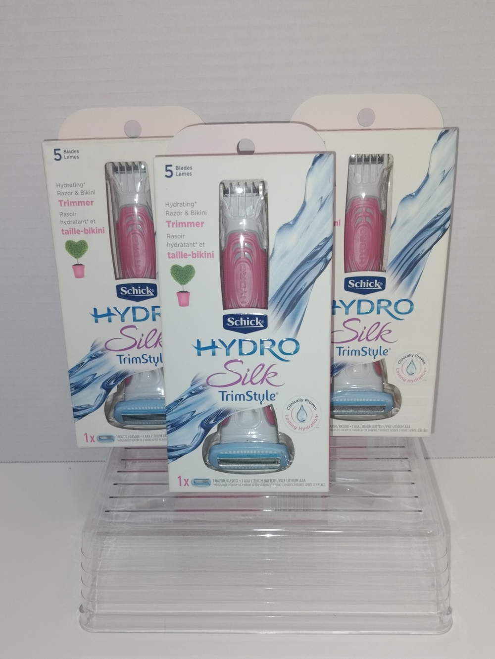 chic Hydro Silk TrimStyle Pink Razor & Bikini Trimmer Pack